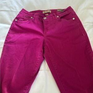 Nine West Vintage America Matchstick skinny jeans 8/29 Burgundy